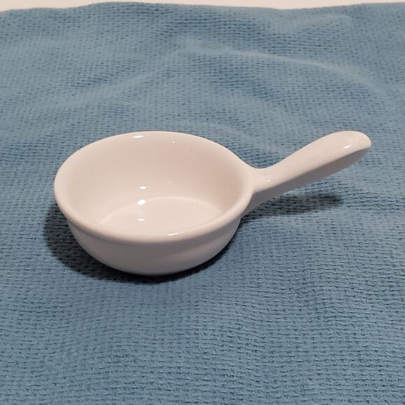 Vintage Revol La Porcelaine Tiny Handled Pan White Made in France 062807 - Picture 1 of 16
